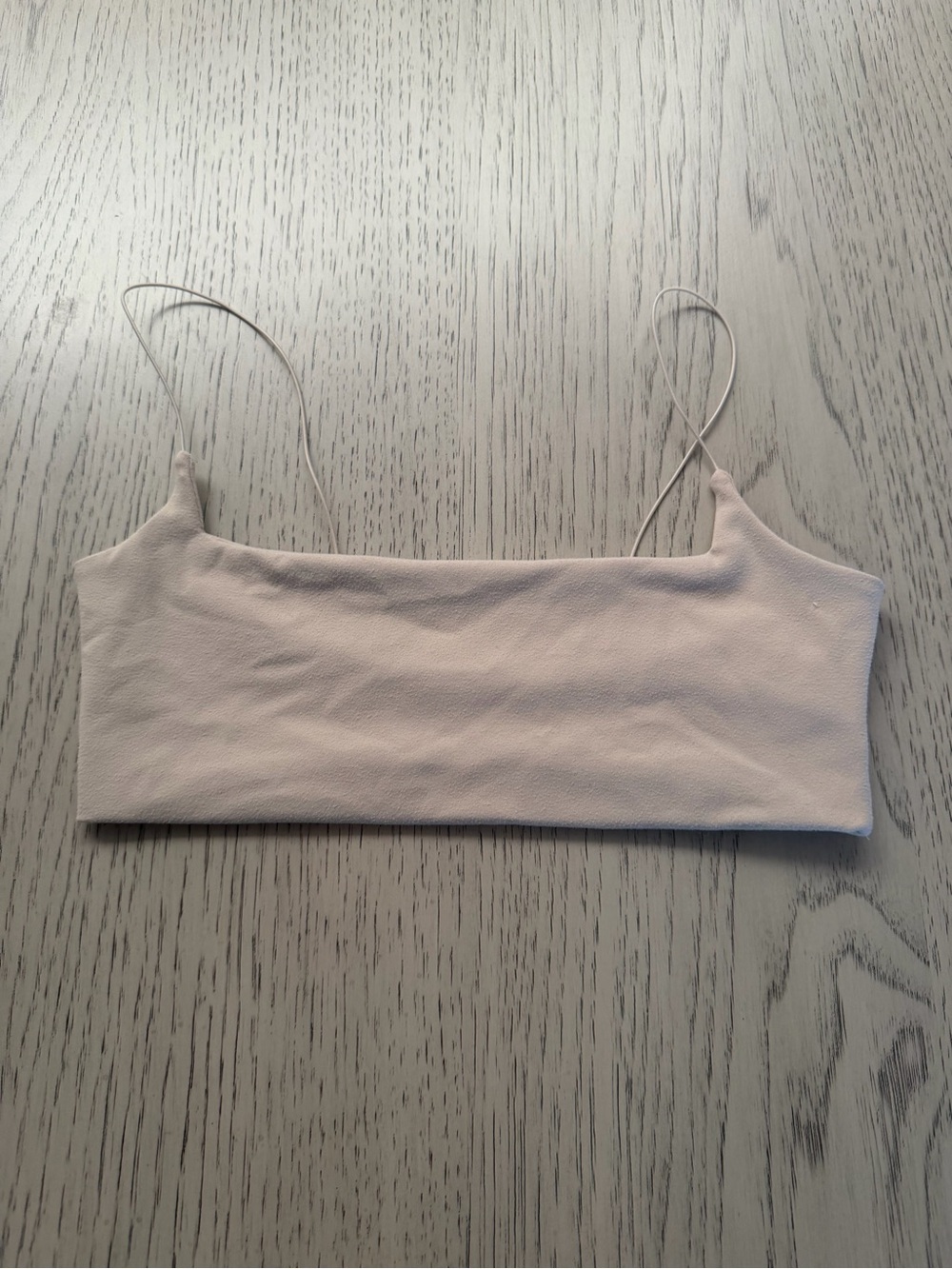 Joah Brown Cream Slim-Strap Bandeau